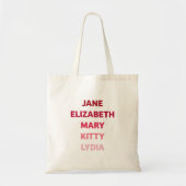 Tote Bag The Bennet Sisters from Pride and Prejudice (Devant)