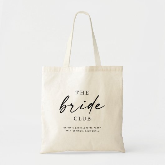 Tote Bag The Bride Club | Bachelorette or Wedding Party (Devant)