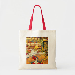 Tote Bag The Circus by Georges Seurat, Vintage Fine Art