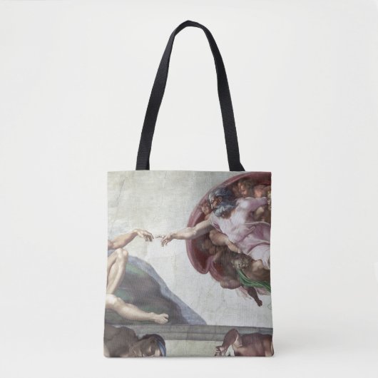 Tote Bag <The Creation of Adam> par Michaël Angelo (Devant)