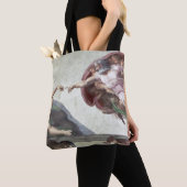 Tote Bag <The Creation of Adam> par Michaël Angelo (De près)