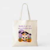 Tote Bag Thé de bulle avec Pirate Kawaii Chat Halloween Fun (Dos)