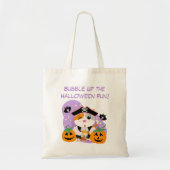 Tote Bag Thé de bulle avec Pirate Kawaii Chat Halloween Fun (Devant)