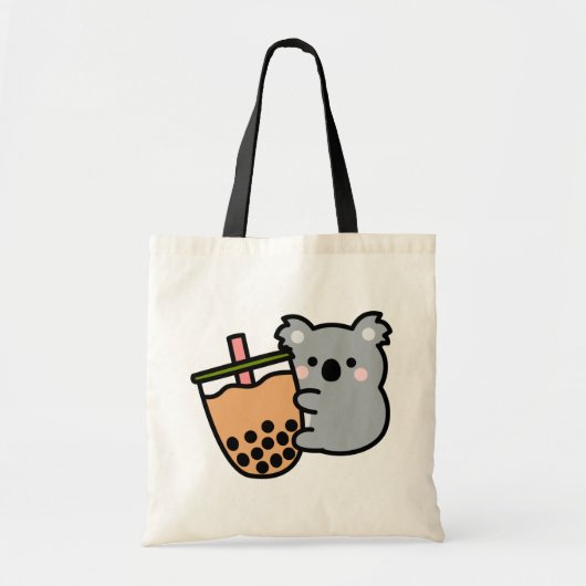 Tote Bag Thé de bulle et ours de Koala (Devant)