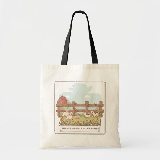 Tote Bag the farms animals (Devant)
