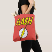 Tote Bag The Flash Name & Lightning Bolt Logo (De près)