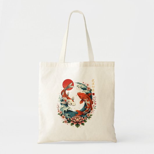 Tote Bag The Great Wave Off Koi Fish  (Devant)