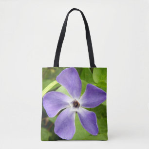 Tote Bag The Greater Periwinkle All Over Print Tote Tote