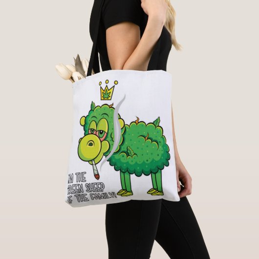 Tote Bag The Green Sheep (De près)