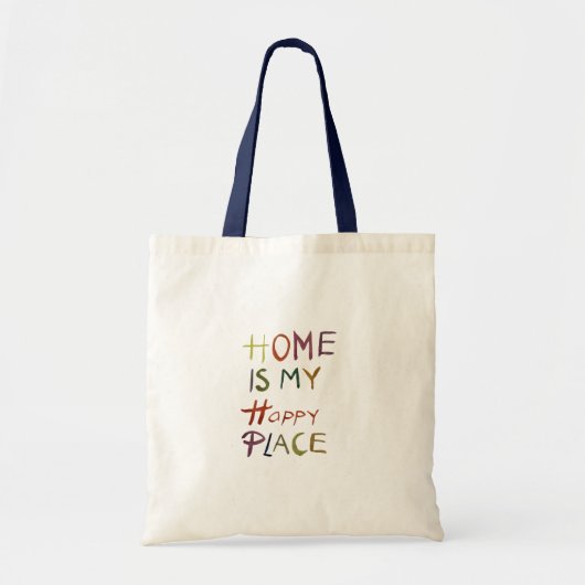 Tote Bag The Happy Introvert “Home Is My Happy Place” (Devant)