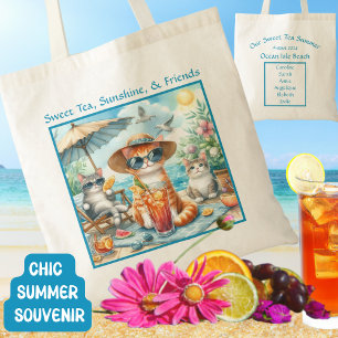 Tote Bag Thé sucré Sunshine Friends Summer Beach Chats Voya