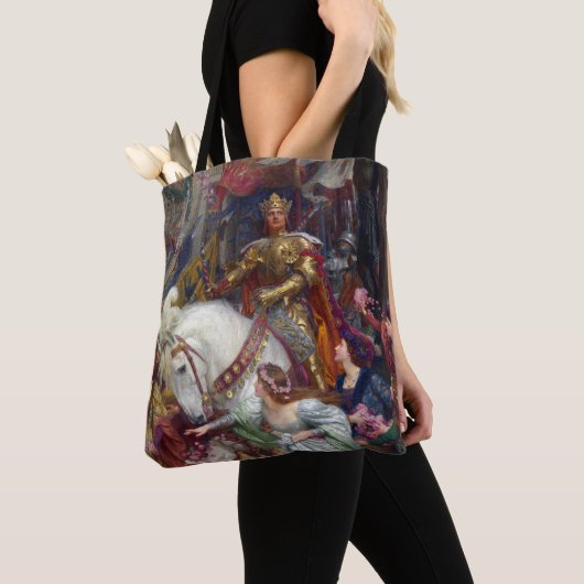 Tote Bag The Two Crowns c. 1900 par Sir Frank Dicksee (De près)