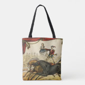 Tote Bag The Two Horse Act, Circus Performance, vers 1874. (Dos)