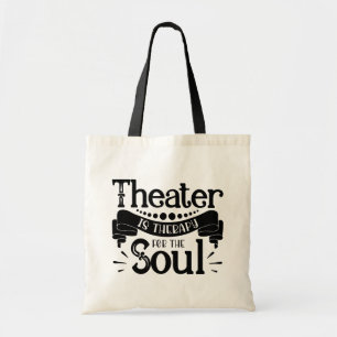 Tote Bag Theater Mask Musical Broadway Actor Actress Gift