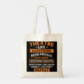 Tote Bag Theatre Life - Acteur Actrice Interprète Interprèt (Dos)