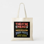 Tote Bag Théâtre Nerd, Drôle Actrice de Broadway (Dos)