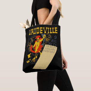 Tote Bag Théâtre Vintage de Vaudeville - Art Abstrait