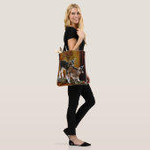Tote Bag Thème d'automne bébés chèvres (Sur le modèle)