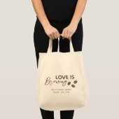 Tote Bag Thème de mariage de douche de café en préparation  (Devant (produit))