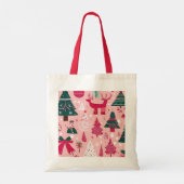 Tote Bag Thème de Noël Flambeaux de Noël (Dos)