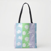 Tote Bag Thème de plage nautique personnalisé (Devant)