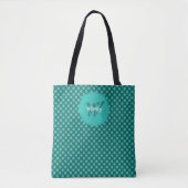 Tote Bag Thème de points chic Smart Code QR dynamique (Devant)