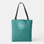 Tote Bag Thème de points chic Smart Code QR dynamique (Dos)