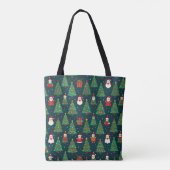 Tote Bag Thème de vacances de Noël (Dos)