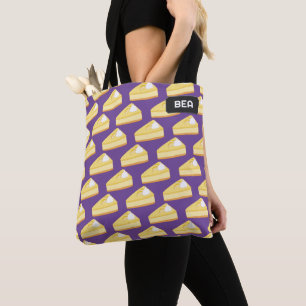 Tote Bag Thème dessert au gâteau au fromage citron - votre