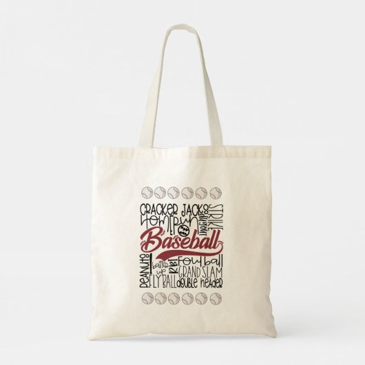 Tote Bag Thème du baseball (Dos)