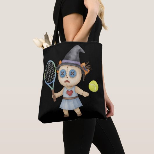 Tote Bag Thème du Tennis Halloween (De près)