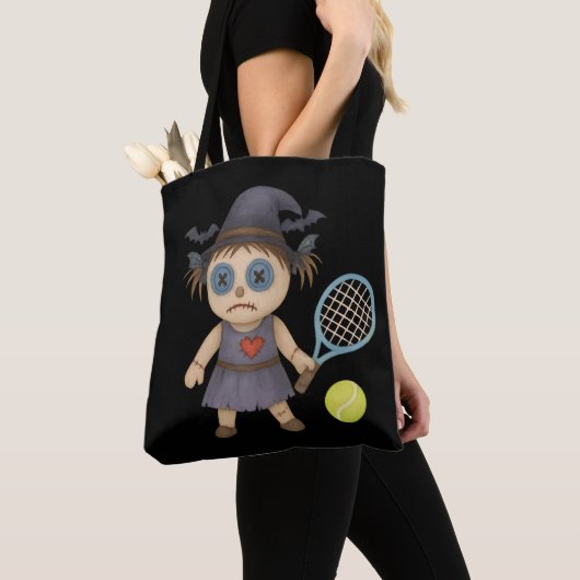 Tote Bag Thème du Tennis Halloween (De près)