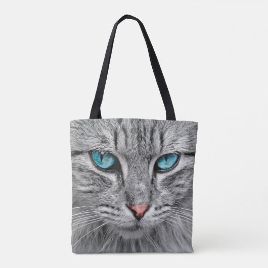 Tote Bag Thème Feline Face Chat (Dos)