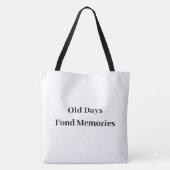 Tote Bag Thème floral nostalgique (Dos)