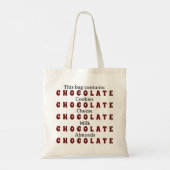 Tote Bag Thème Foodie au chocolat (Dos)