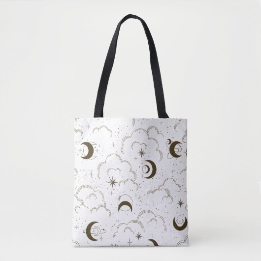 Tote Bag Thème Lune céleste (Devant)