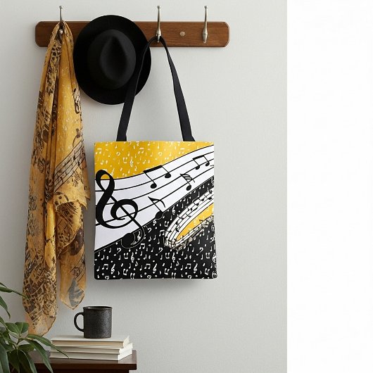 Tote Bag thème musical Gold