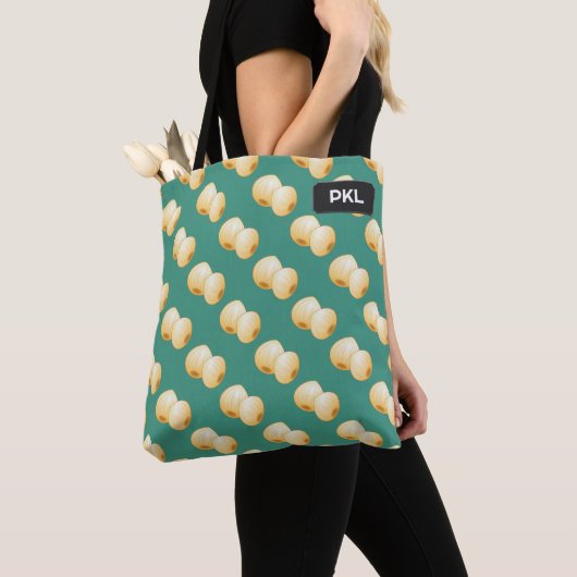Tote Bag Thème Piquets d'oignons pelés - n'importe quel nom (De près)