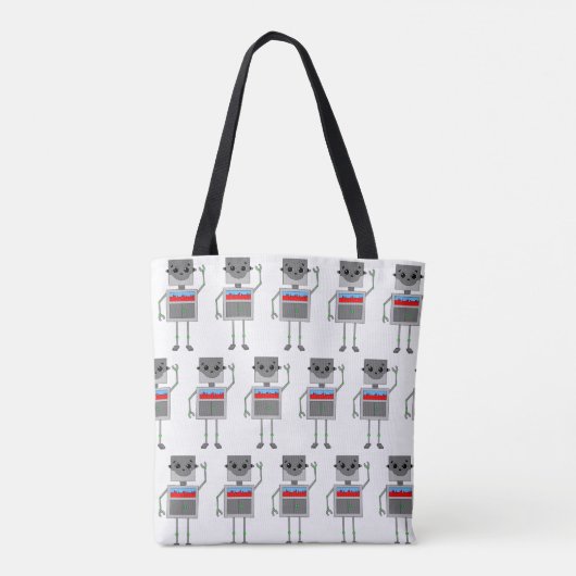 Tote Bag Thème Robot personnalisé (Dos)