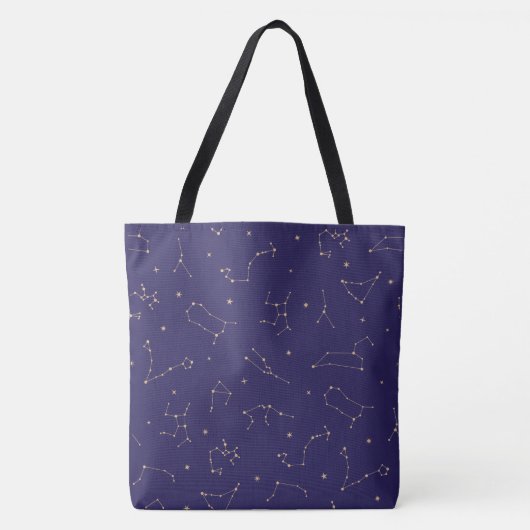 Tote Bag Thème Solareclipse étoile d'or céleste (Devant)