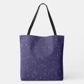 Tote Bag Thème Solareclipse étoile d'or céleste (Dos)