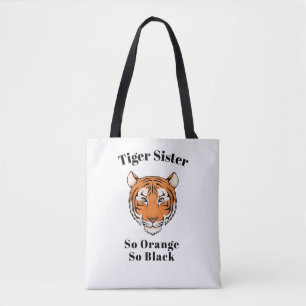 Tote Bag Thème tellement noir "tellement orange blanc de