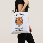Tote Bag Thème tellement noir "tellement orange blanc de (De près)