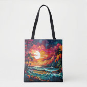 Tote Bag Thème tropical (Devant)