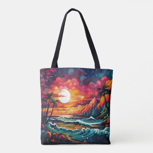 Tote Bag Thème tropical (Dos)