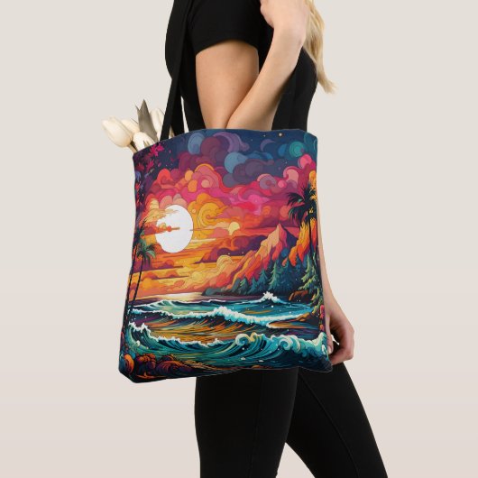 Tote Bag Thème tropical (De près)