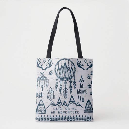 Tote Bag Thème voyage et aventure (Devant)