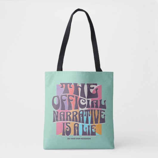 Tote Bag Théorie du complot rétro (Devant)