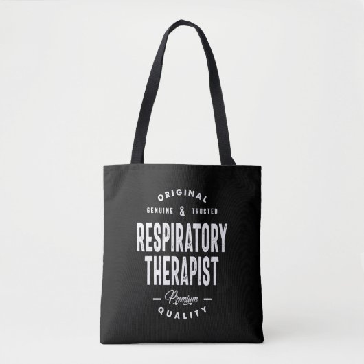 Tote Bag Thérapeute respiratoire Titre du poste Cadeau (Devant)