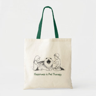 Tote Bag Thérapie d'animal familier de Keeshond